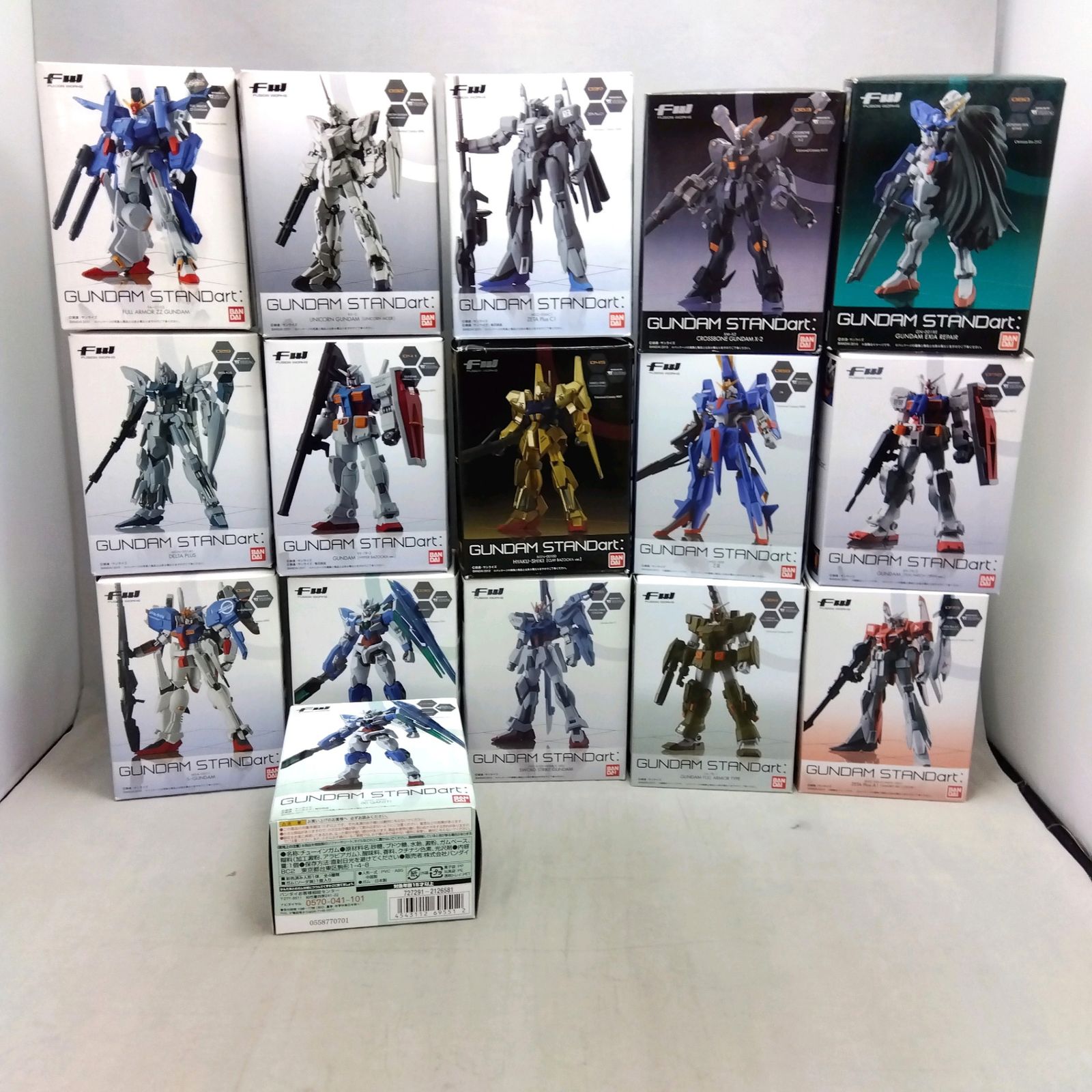 未使用 食玩 FW ガンダム STANDart フィギュア 16点セット  バンダイ  GUNDAM Figures
