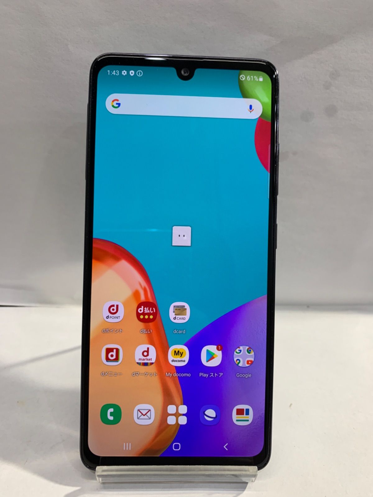 Galaxy A41 おどろおどろしい ブラック 64 GB docomo