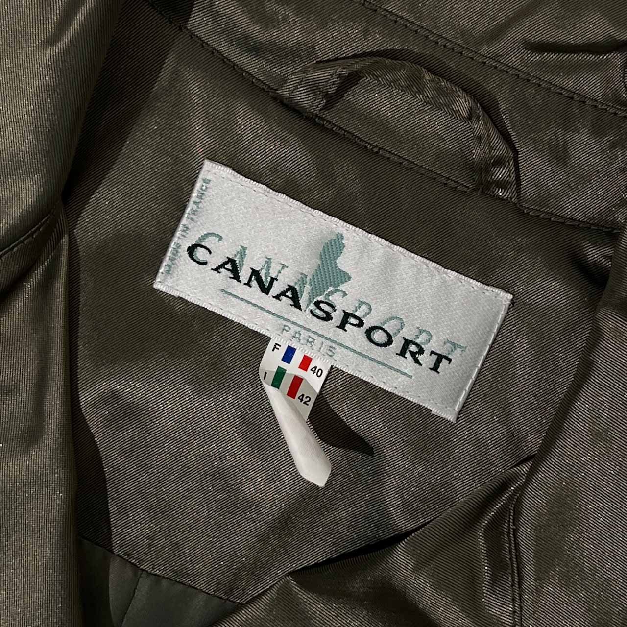フランス製 CANASPORT PARIS スプリングコート トレンチコート 40/玉蟲 