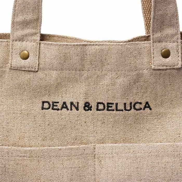 ディーン＆デルーカ トートバッグ DEAN＆DELUCA トートバッグ お買い物バッグ キャンパスバッグ 携帯便利 軽量 大容量 おしゃれ