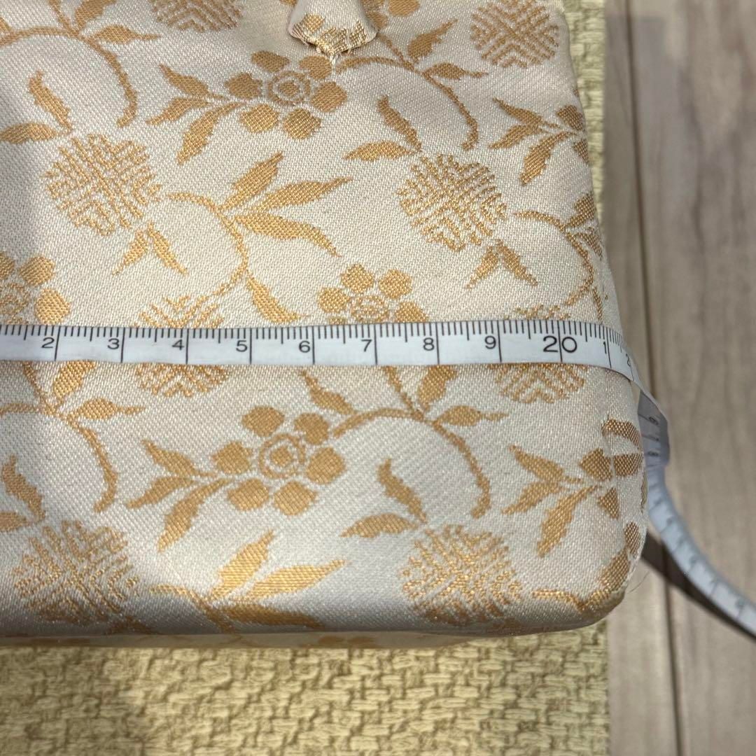 和装バック 着物バック 金蘭生地・風神雷神（グレー）卒業入学結婚