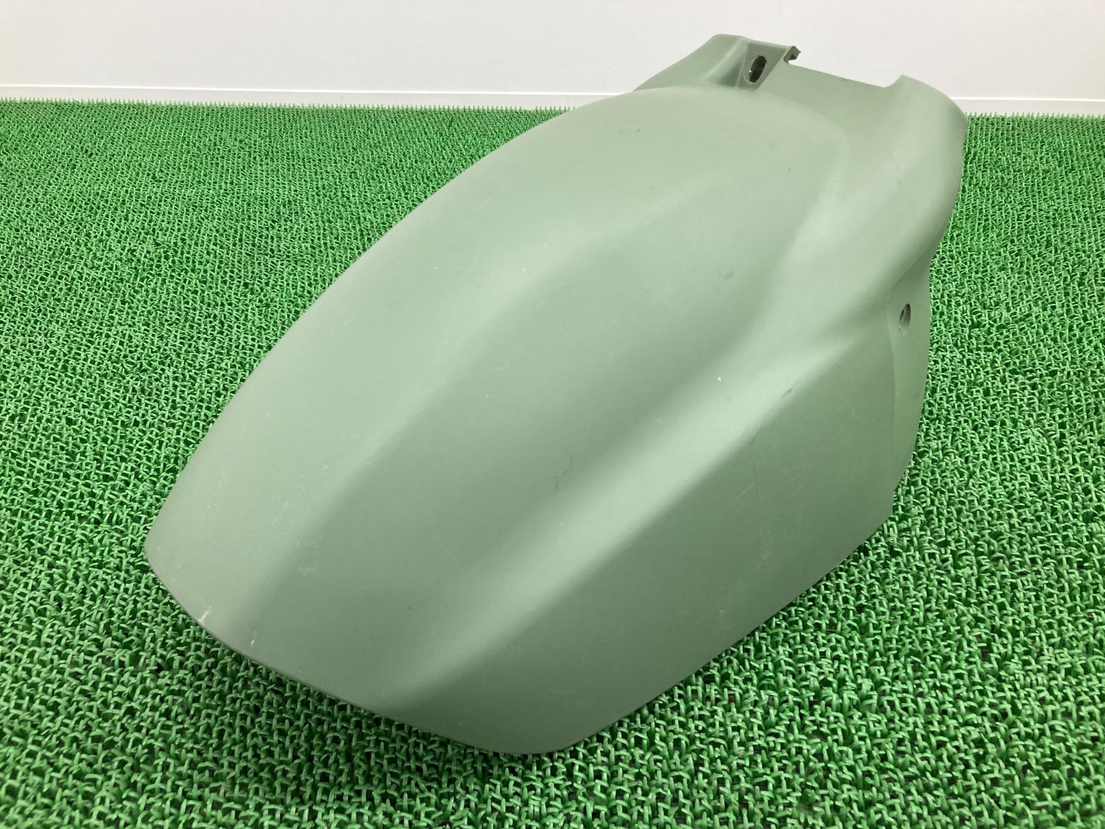 ジャイロキャノピー フロントフェンダー 緑 CFP125 社外 中古 バイク 部品 TA02 ノーマルタイプ GyroCanopy ペイント素材に 割れ欠け無し