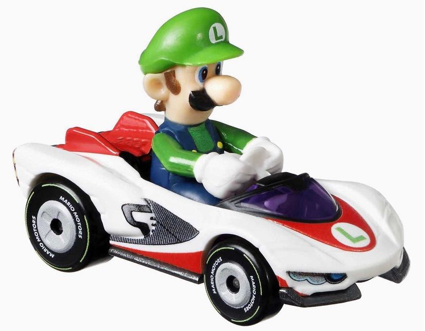 ホットウィール マリオカート 4パック Cセット限定 ルイージ Pウィング