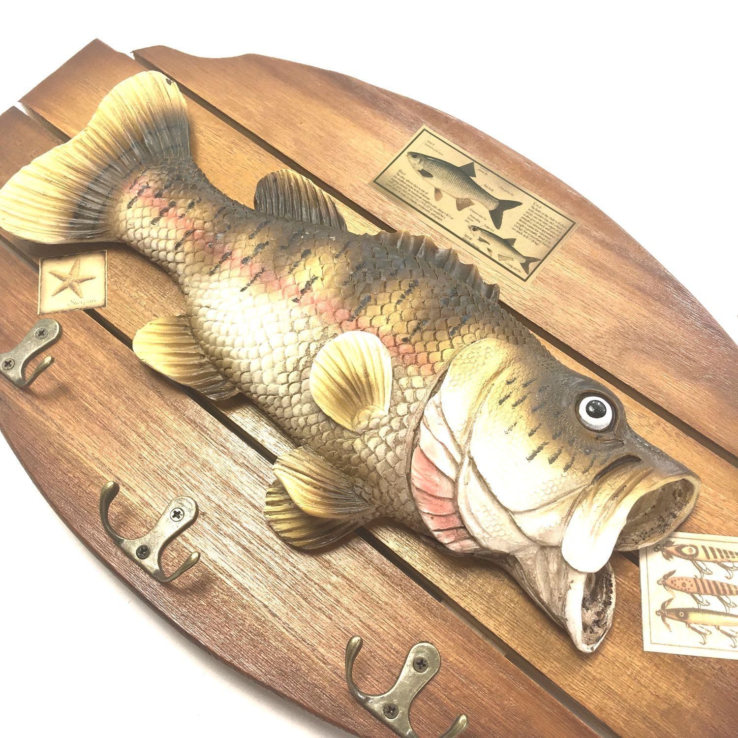 ハンドメイド 62cmブラックバス 釣り フィギュア レプリカ 模型 置物