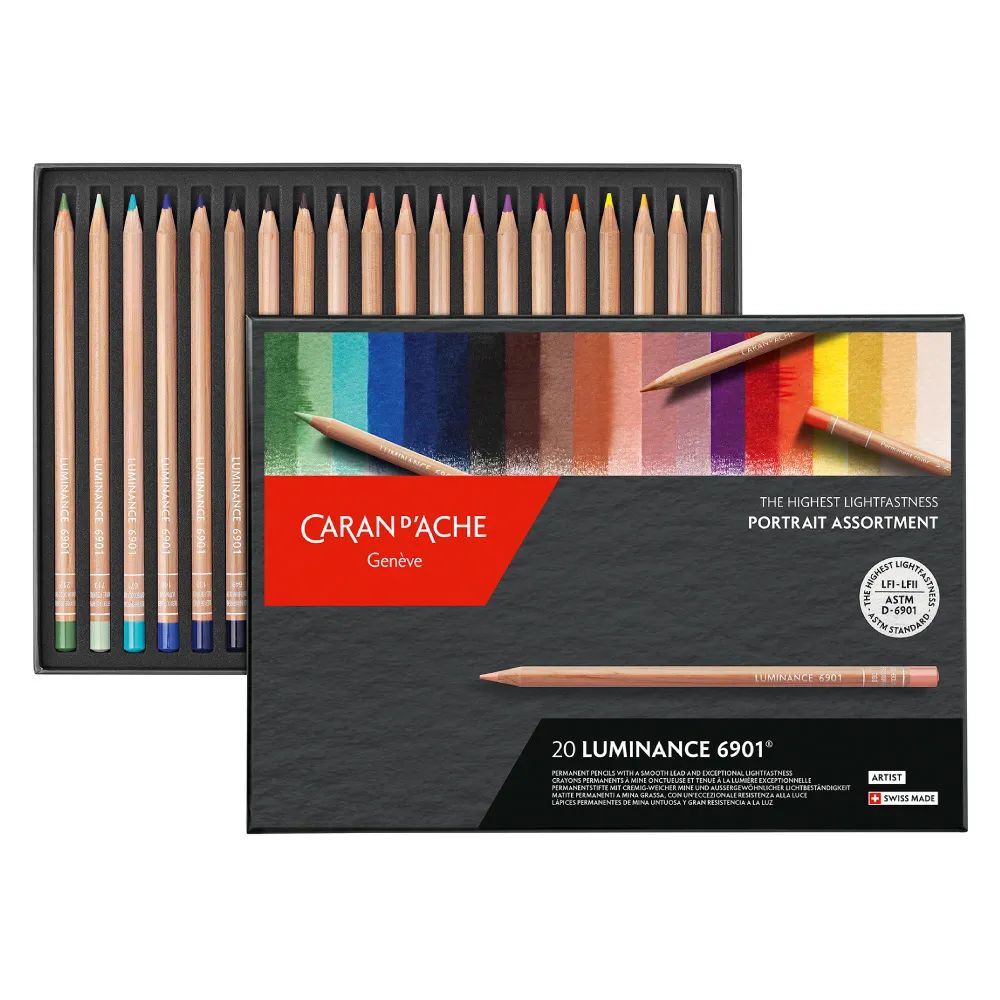 カランダッシュ ルミナンス 6901 20色 油性色鉛筆 carandache Luminance