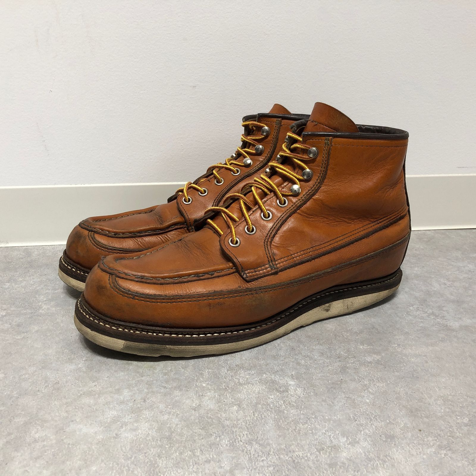 REDWING レッドウィング　カヌーモック　犬タグ 四角 犬タグ】レッドウイング # 1954 カヌーモック スエード US8