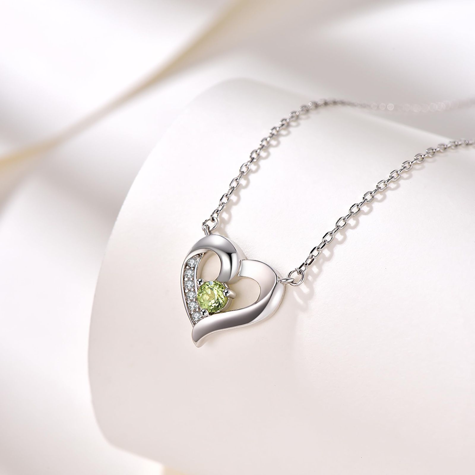  金属アレルギー対応ネックレス 専属マークです シルバー925 ハート ブランド ペンダント レディース 生石 結婚記念日 ネックレス ムーンストーン プレゼント FH.bird ネックレス アクセサリー