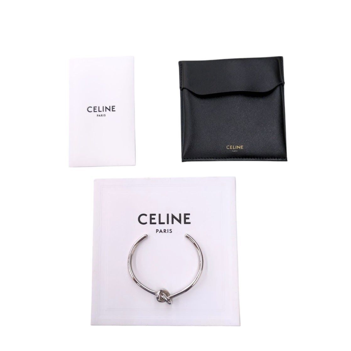 CELINE セリーヌ ノットエクストラシンブレスレット バングル