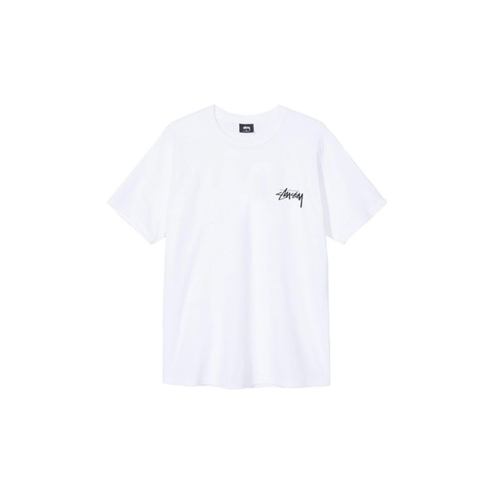 新品 Stussy  半袖 Tシャツ 男女兼用 ピンク 黑+白 2枚