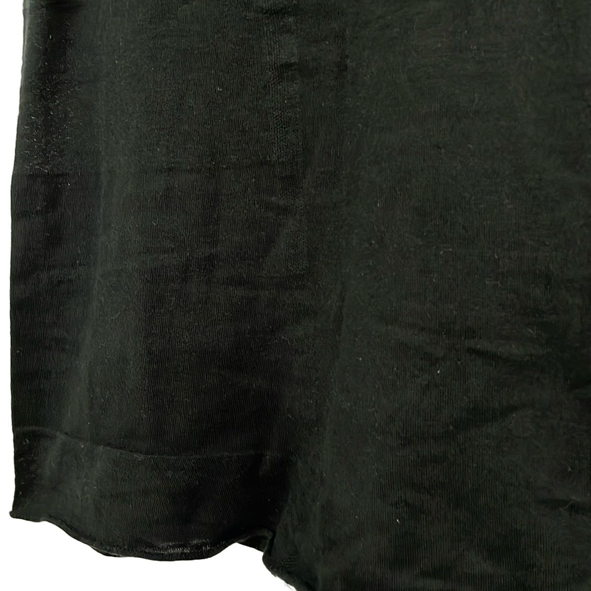 YOHJI YAMAMOTO +NOIR(ヨウジヤマモトプリュスノアール) ノースリーブTシャツ サイズ3 L レディース - 黒 クルーネック YOHJI YAMAMOTO +NOIR(ヨウジヤマモトプリュスノアール