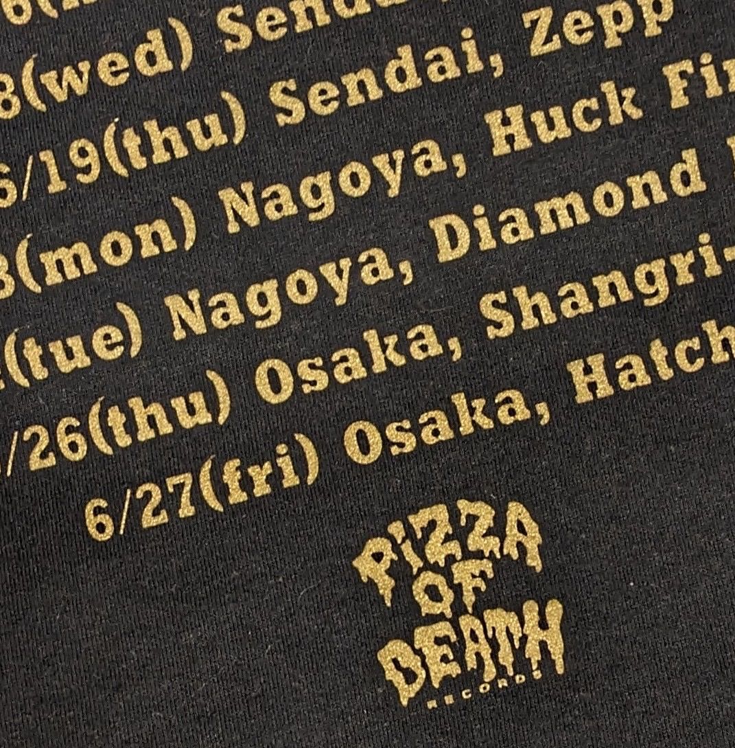 PIZZA OF DEATH ピザオブデス KEN YOKOYAMA 横山健☆バンドT 黒