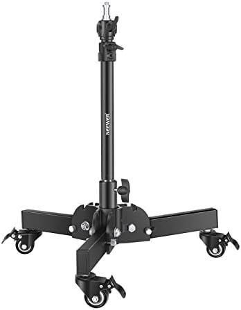 ♥ NEEWER 耐荷重ライトスタンド 折りたたみ式三脚スタンド 最大高さ2.4ft キャスター付き 低角度|卓上撮影用 写真ライトスタンド ソフトボックス モノライトとその他の写真機材に対応