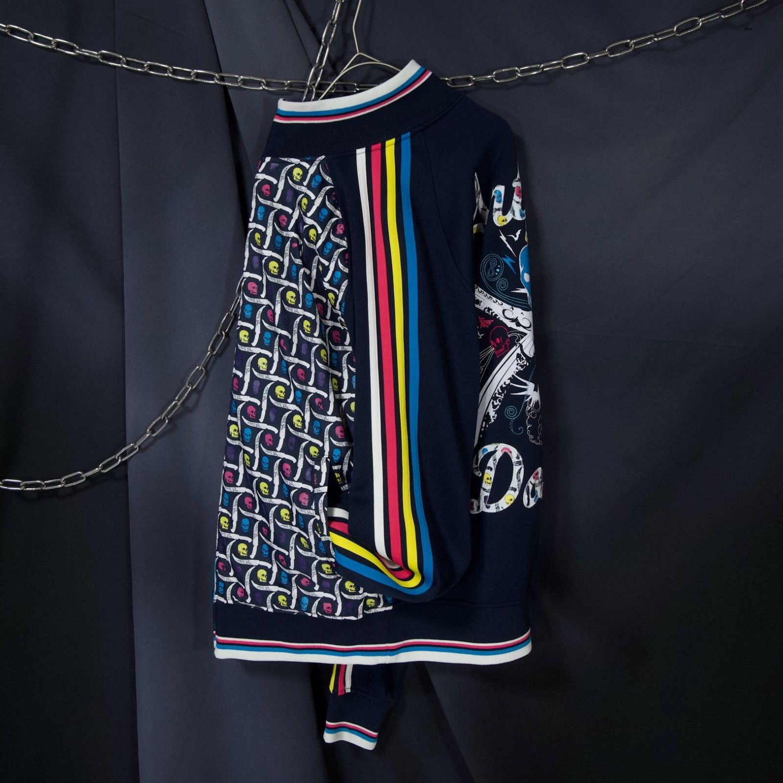 ARTFUL DODGER Skull Embroidery Full Patterns Track Jacket アート