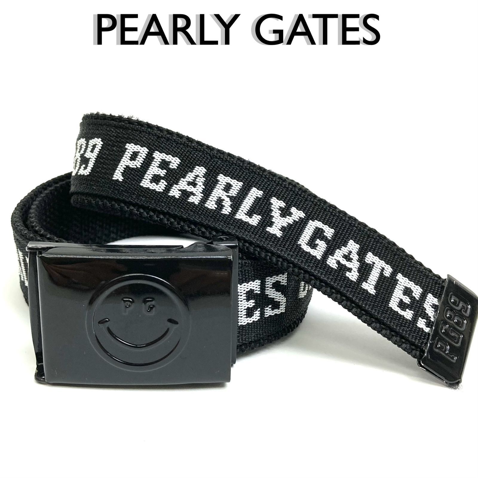 パーリーゲイツ‼️ニコちゃん型押しベルト‼️ パーリーゲイツベルト