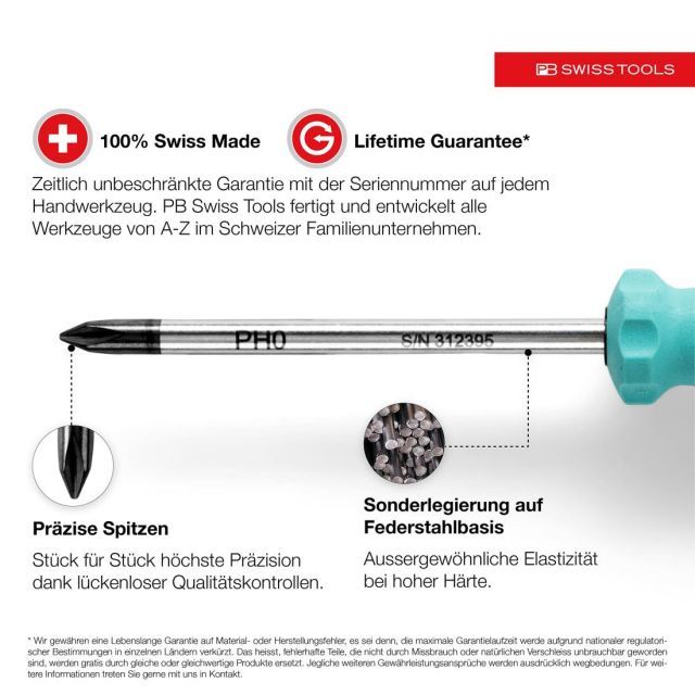 PB SWISS TOOLS 8440RB レインボースイスグリップドライバー6本組