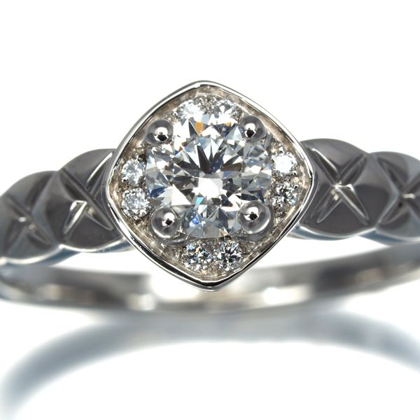 シャネル リング ダイヤ ダイヤモンド 0.30ct F VVS1 3EX ココ