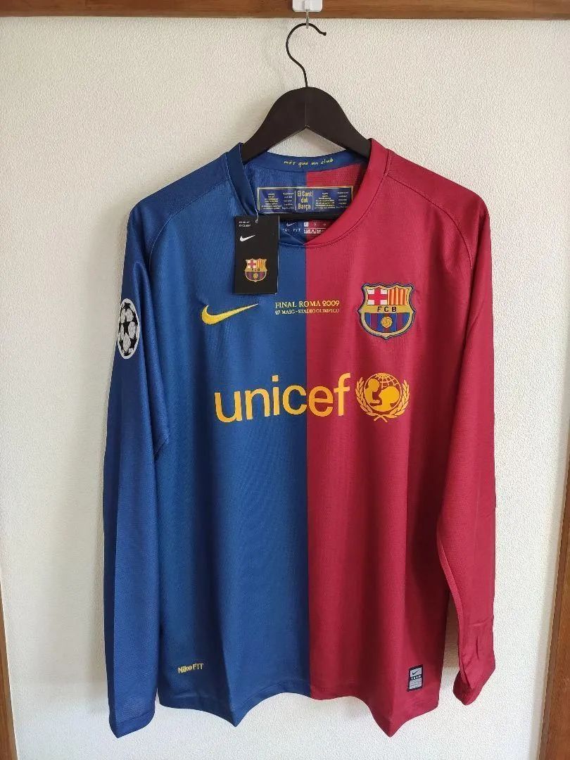 メッシ バルセロナ ユニフォーム ホーム 2008 長袖 サッカー