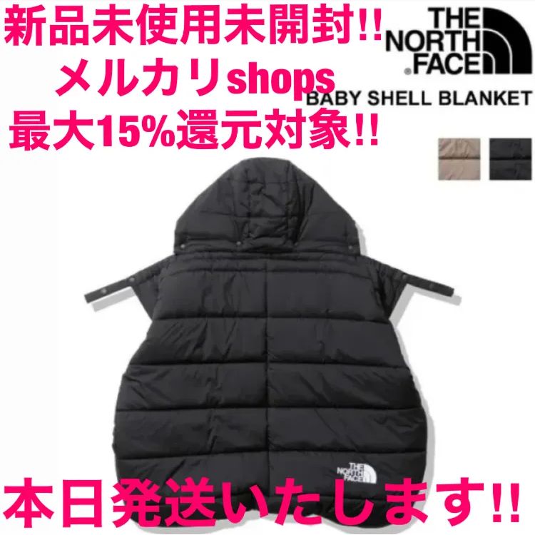 新品未使用】ザ ノースフェイス 遅かっ ベビーシェルブランケット ブラック 