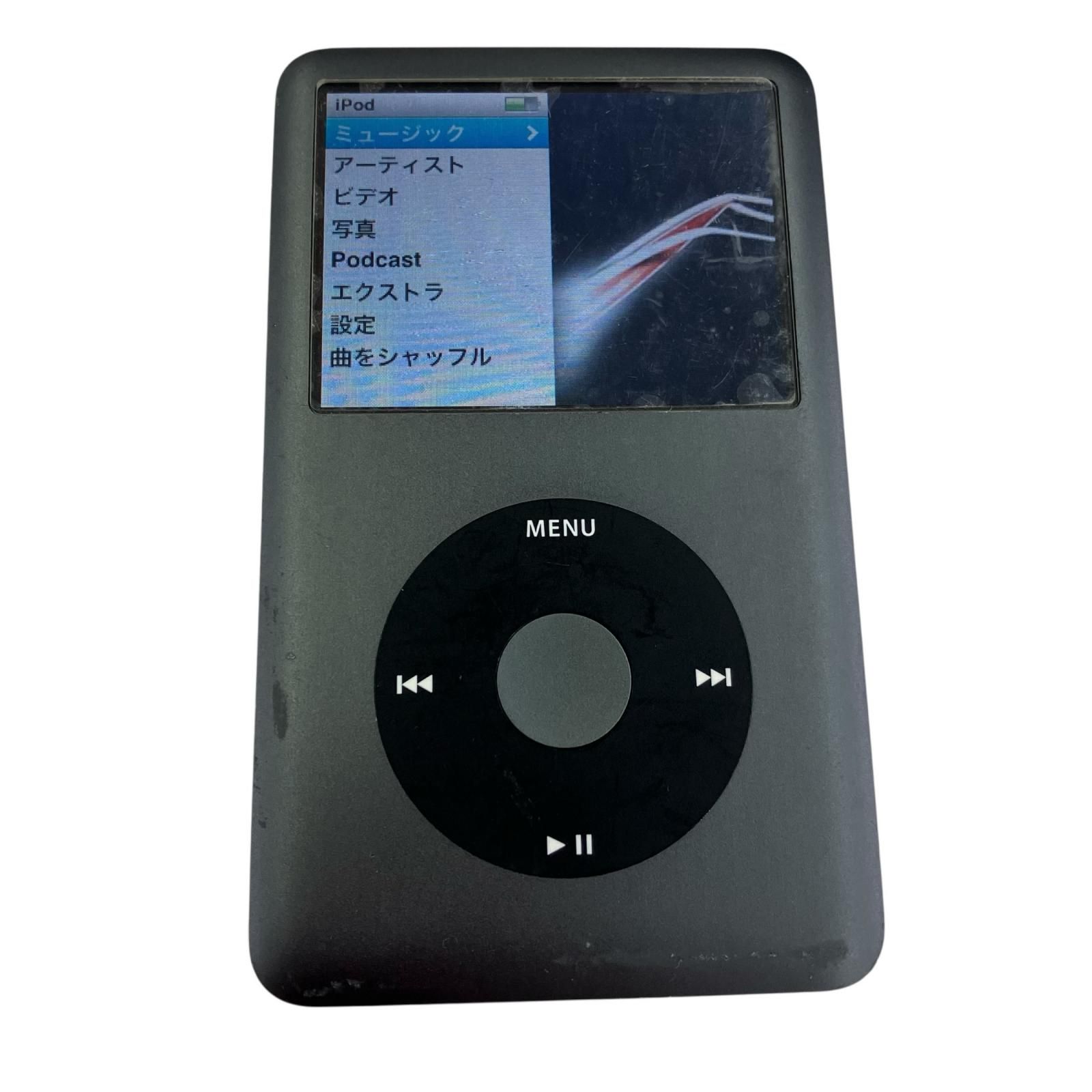 【希少】Apple ipod Classic 120GB 第6世代 A1238 186000 現状品 Apple アップル レア☆【通電/動作OK】 iPod
