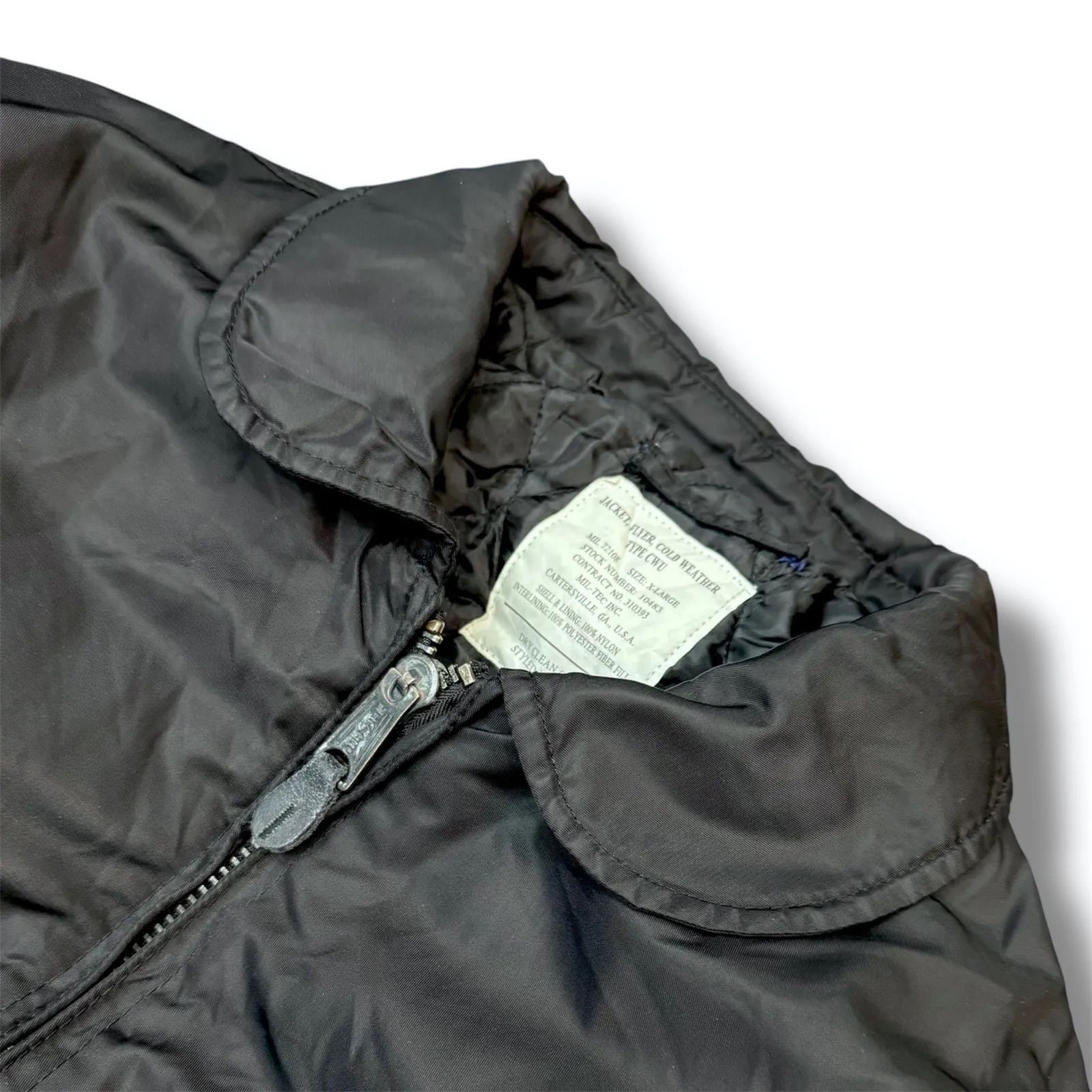 90s MILTEC ミルテック CWU-45P ジャケット ブラック 90s MILTEC ミルテック CWU-45P ジャケット ブラック