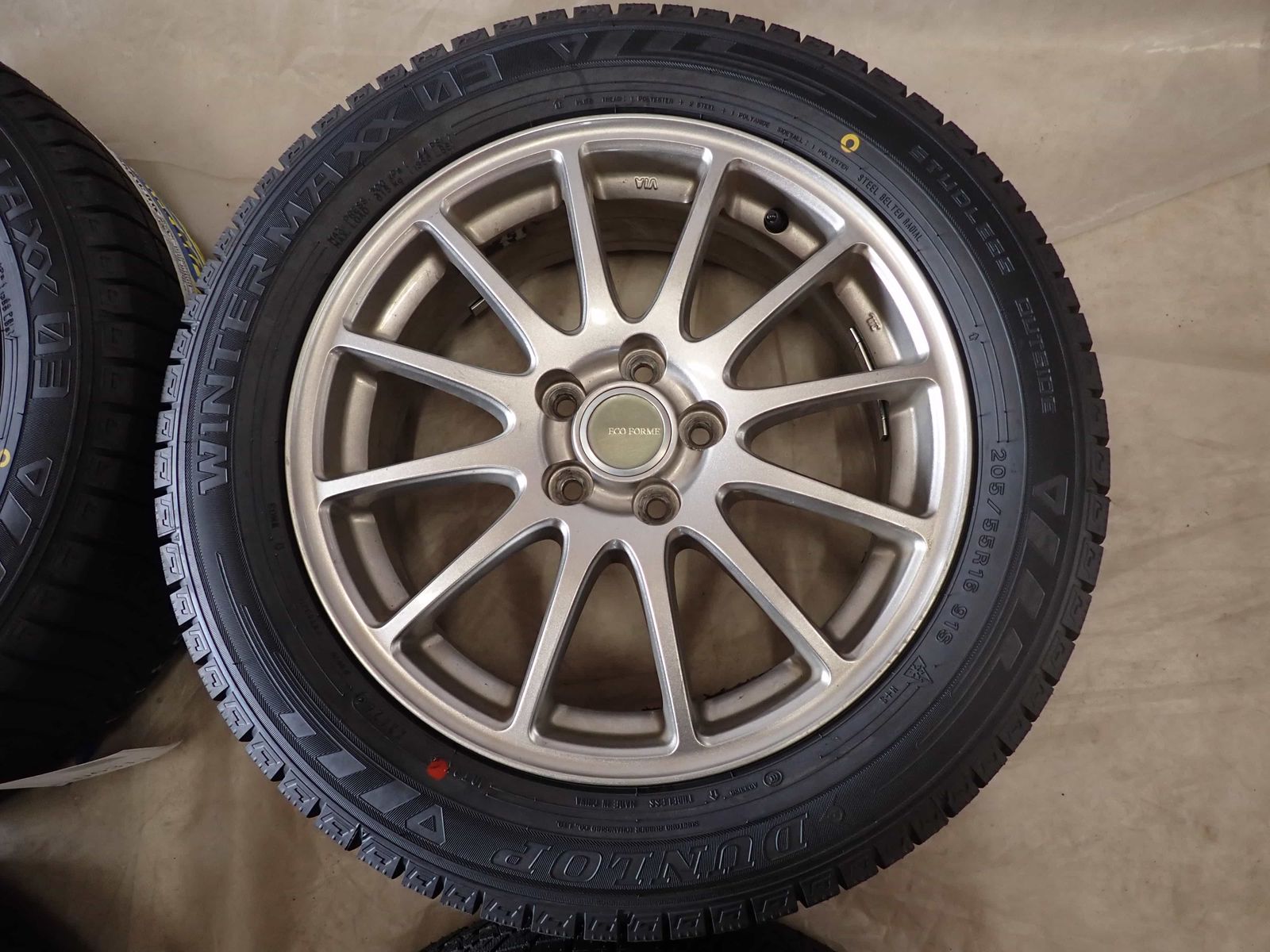 冬 製 4本 会社宛 205 55R16×6.5J 91S ダンロップ WINTER MAXX WM03 アルミ プリウス カローラ インプ PCD100 NO D6311 FFCRYSTALESIA_COM