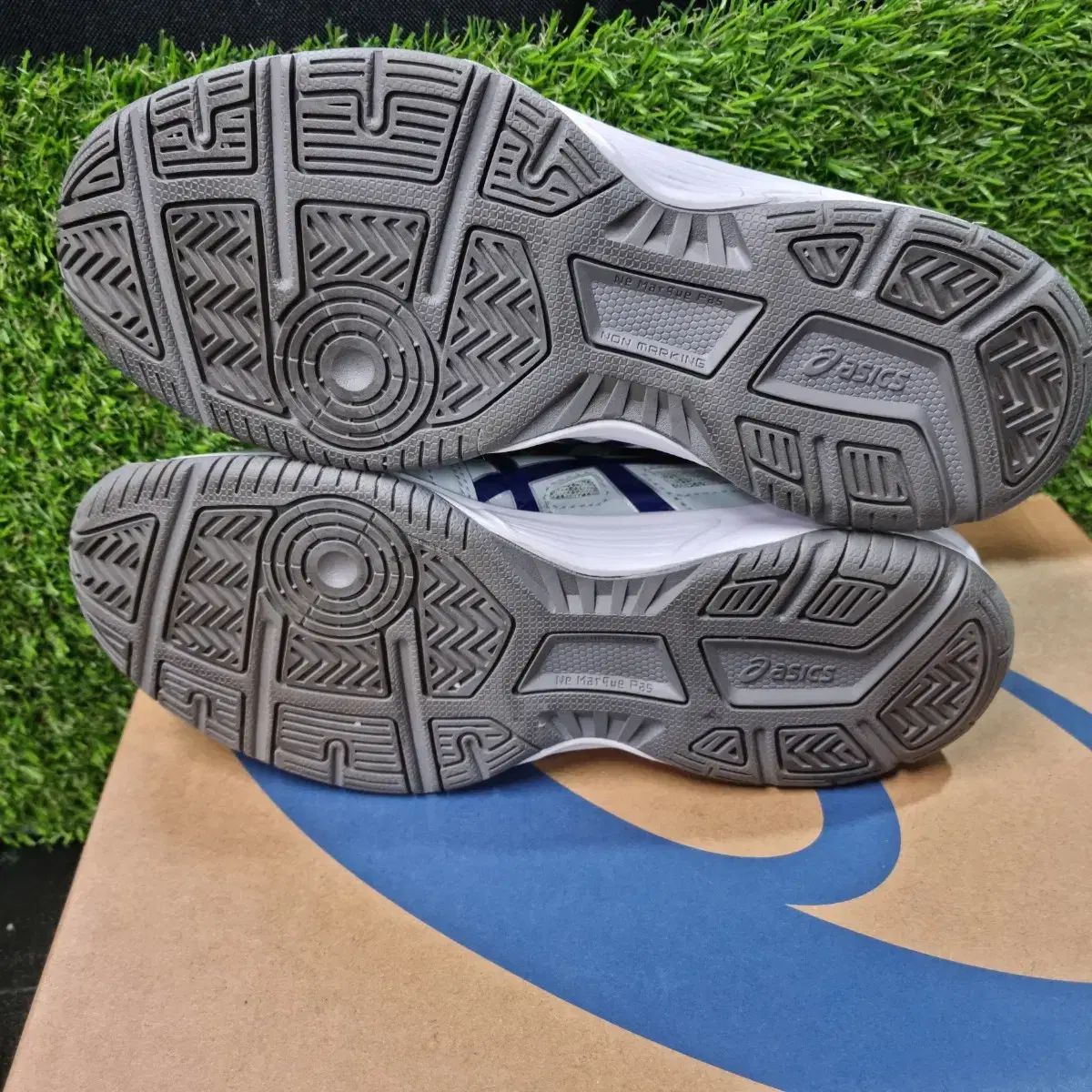 Asics アシックス バレーボールシューズ グレー|ネイビー