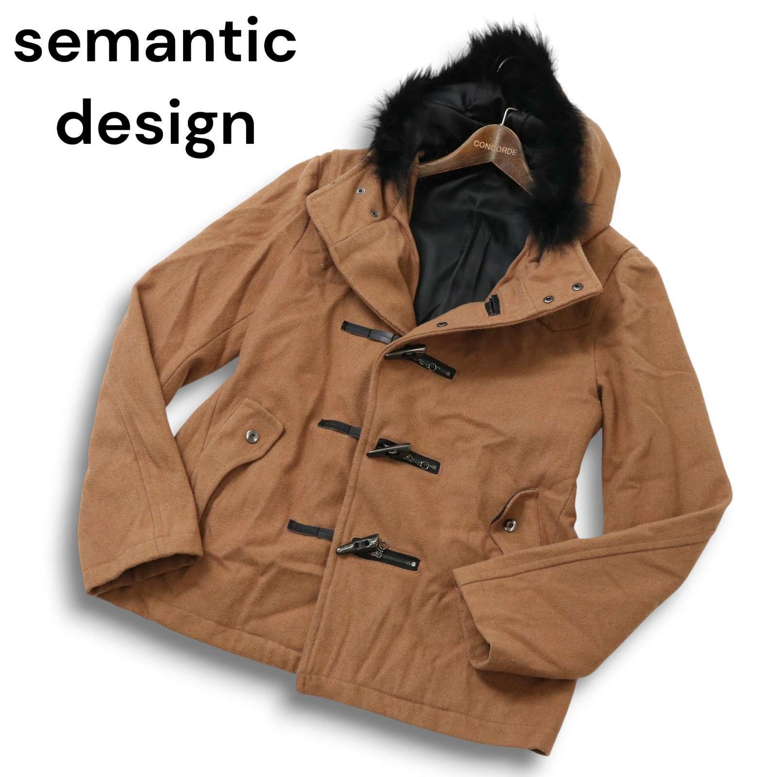 semantic design セマンティック デザイン 秋冬 リアル ファー ウール