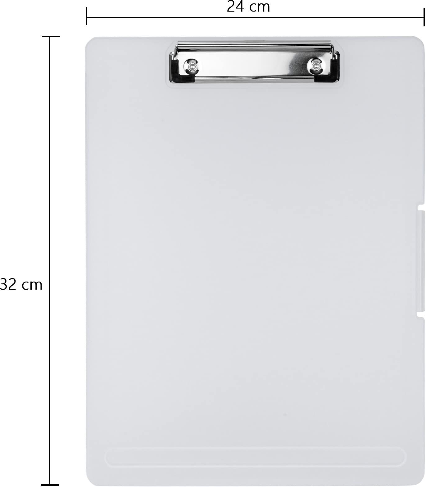 数量 Panavage クリップボードフォルダ a 4 ファイルボード バインダー 会議用パッド 半透明-横向き