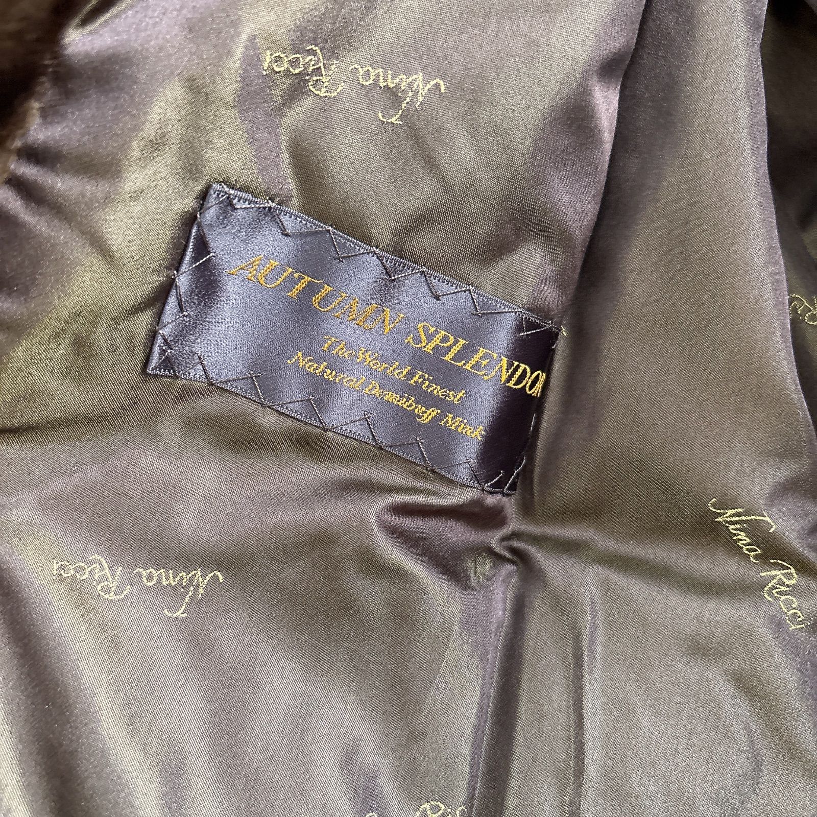 希少　美品　NINA RICCI ニナリッチ　ミンク毛皮ジャケット ブラウン ☆希少☆良品☆NINA RICCI ニナリッチ ミンク 毛皮 ジャケット