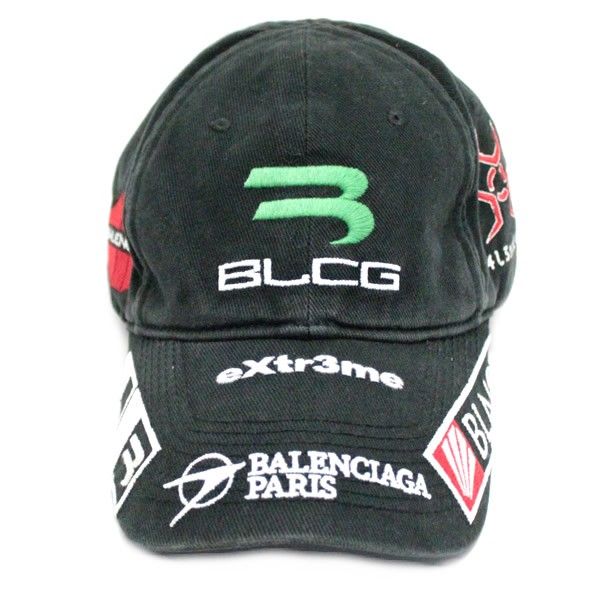 美品 バレンシアガ BALENCIAGA gamer embroidered 総柄 ベース