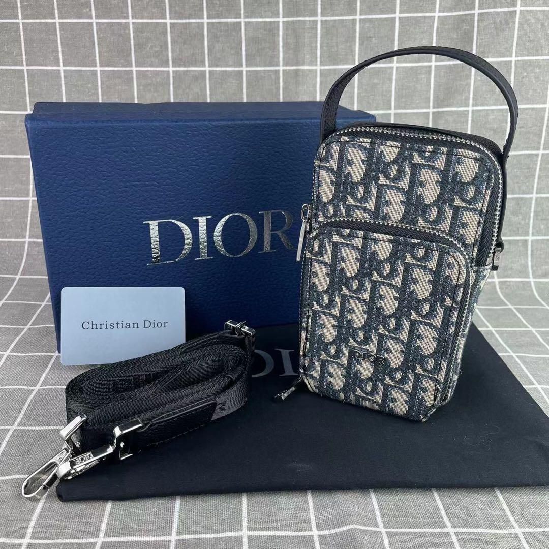 箱付きDIOR ディオール ショルダーバッグ マイクロポーチ - メルカリ