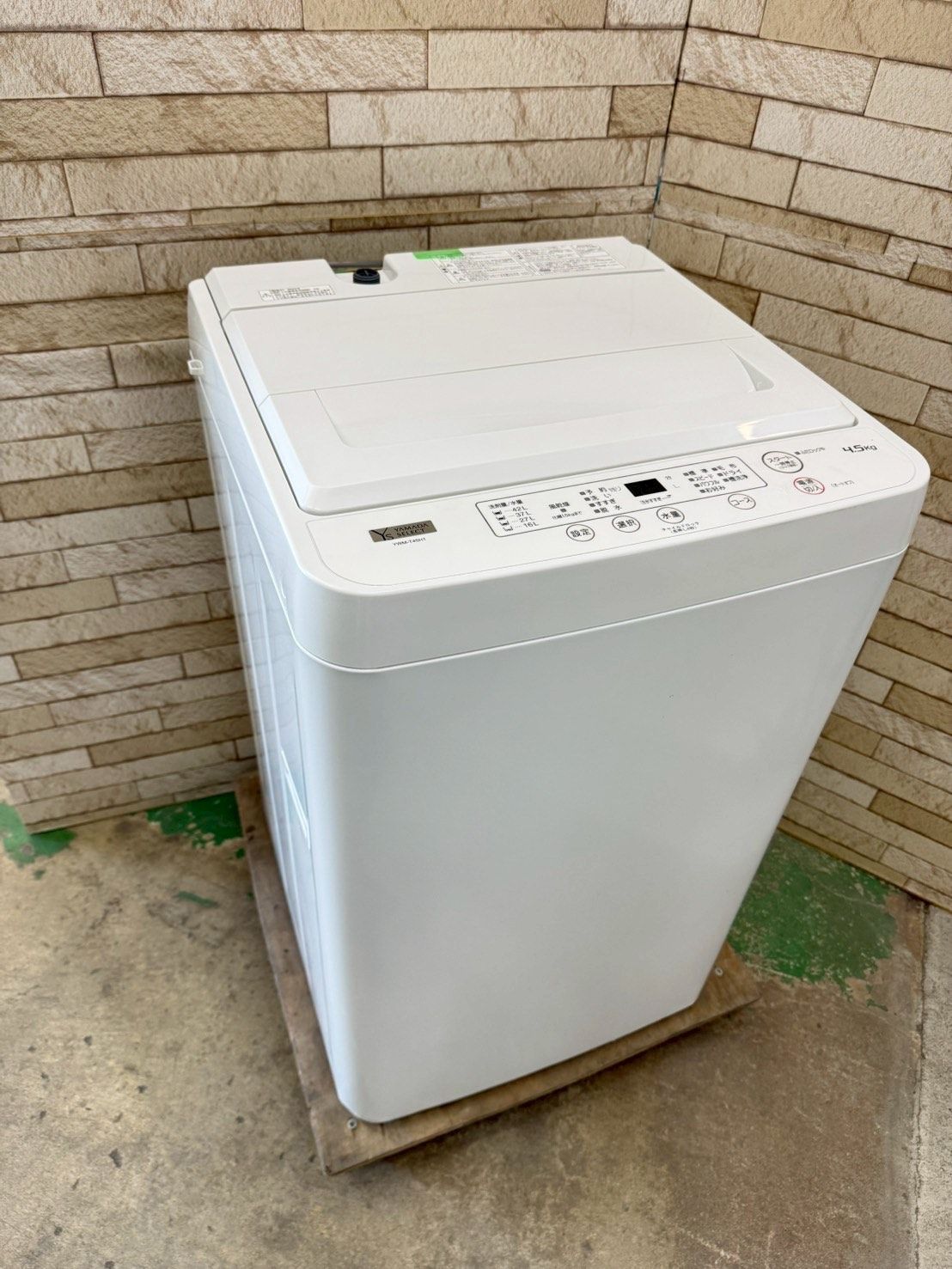 大阪送料無料★3か月保障付き★洗濯機★ヤマダ★YWM-T45H1★IS-839 大阪送料無料☆3か月保障付き☆洗濯機☆ヤマダ☆4.5kg☆2022年☆YWM