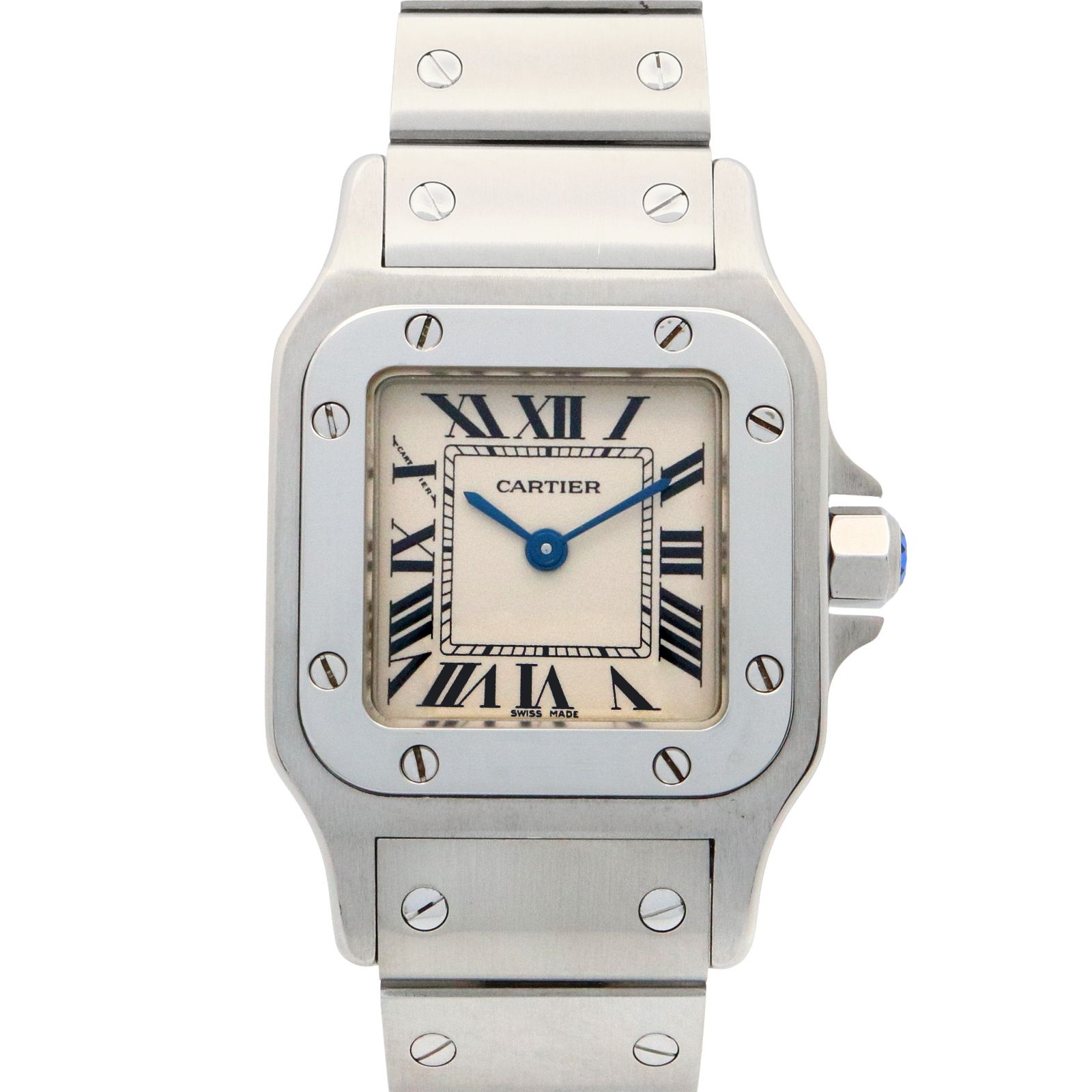 カルティエ CARTIER 腕時計 サントス ガルベ SM W20056D6 シルバー ステンレススチール サントス ガルベ SM レディース Used A