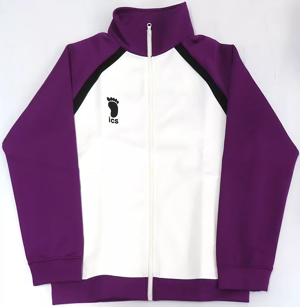 【中古】アウターウェア 白鳥沢学園高校 高校ジャージ ホワイト×パープル XLサイズ 「ハイキュー!!」