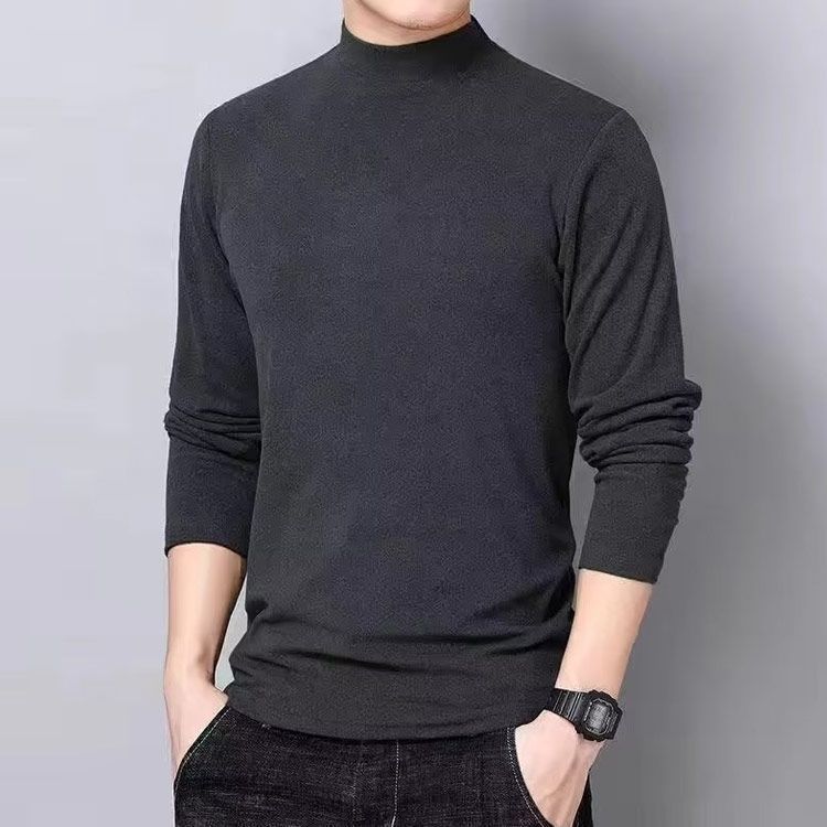 両面起毛 ヒートテック メンズ 長袖 インナー インナーシャツ 防寒着 防寒 肌着 あったか ヒートインナー あったかインナー ロンT Tシャツ カットソー タートルネック ハイネック 秋冬 裏起毛 chi3541
