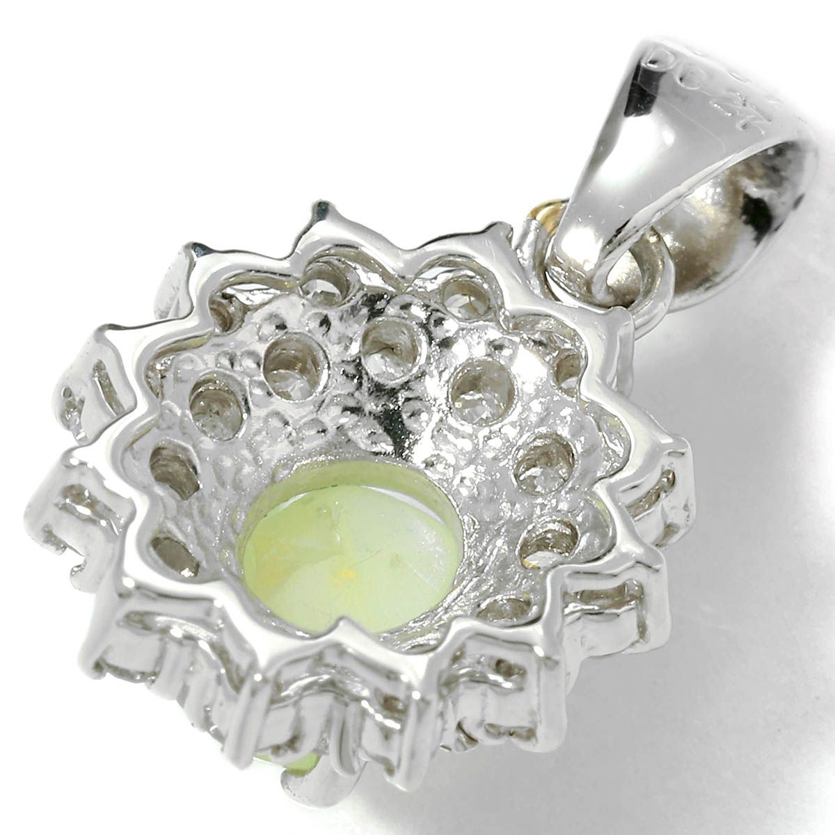 クリソベリルキャッツアイ 0.87ct ダイヤモンド 0.27ct プラチナ Pt900