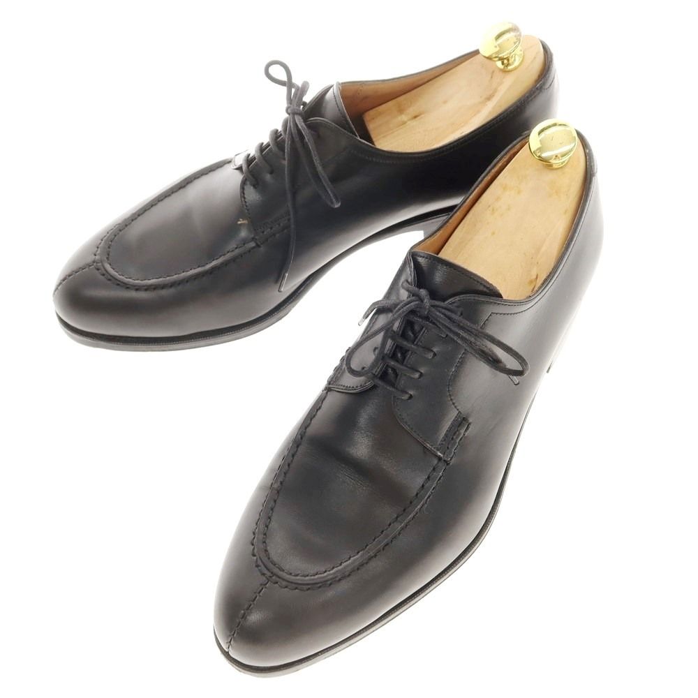 【中古】カルミナ CARMINA ボックスカーフ スプリットトゥ ドレスシューズ ブラック【サイズ9】【メンズ】