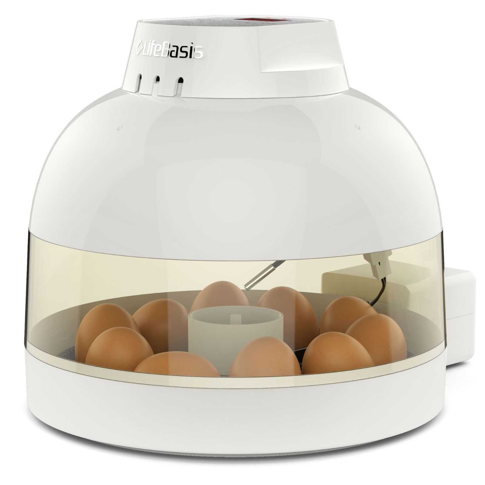 LifeBasis自動孵卵器 インキュベーター 鳥類孵卵器 自動転卵式 アヒル ガチョウうずら 鶏など家畜 家禽 鳥類 孵化器 孵卵機 孵卵器 ふ卵器10個入卵 子供教育用 家庭用