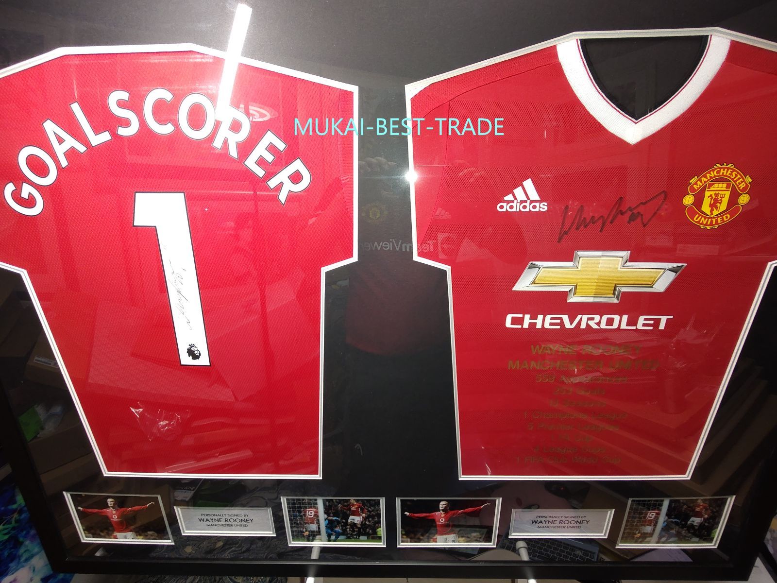 ルーニー サイン Special Edition ユニフォーム額 【証明書あり