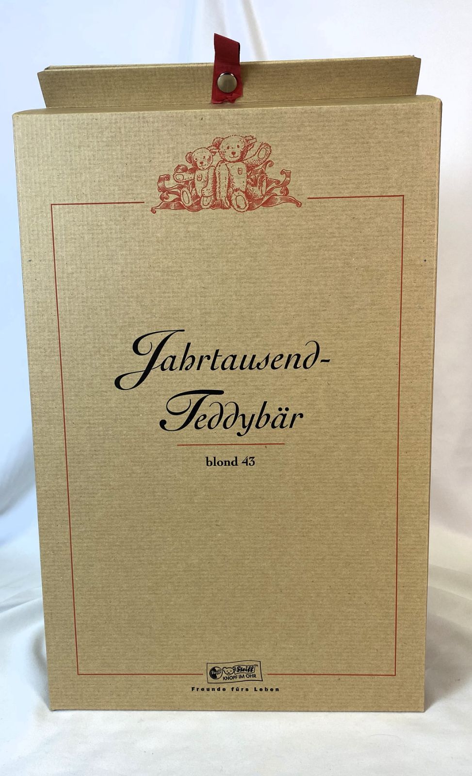 美品】Steiff Jahrtausend Teddybär blond 43 1999 シュタイフ 千年の