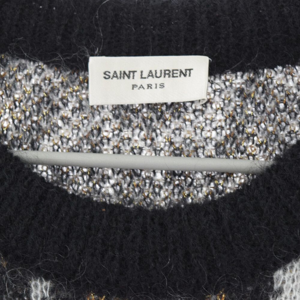 SAINT LAURENT PARIS (サンローランパリ) レオパード柄 モヘア SAINT LAURENT PARIS (サンローランパリ) レオパード柄 モヘア