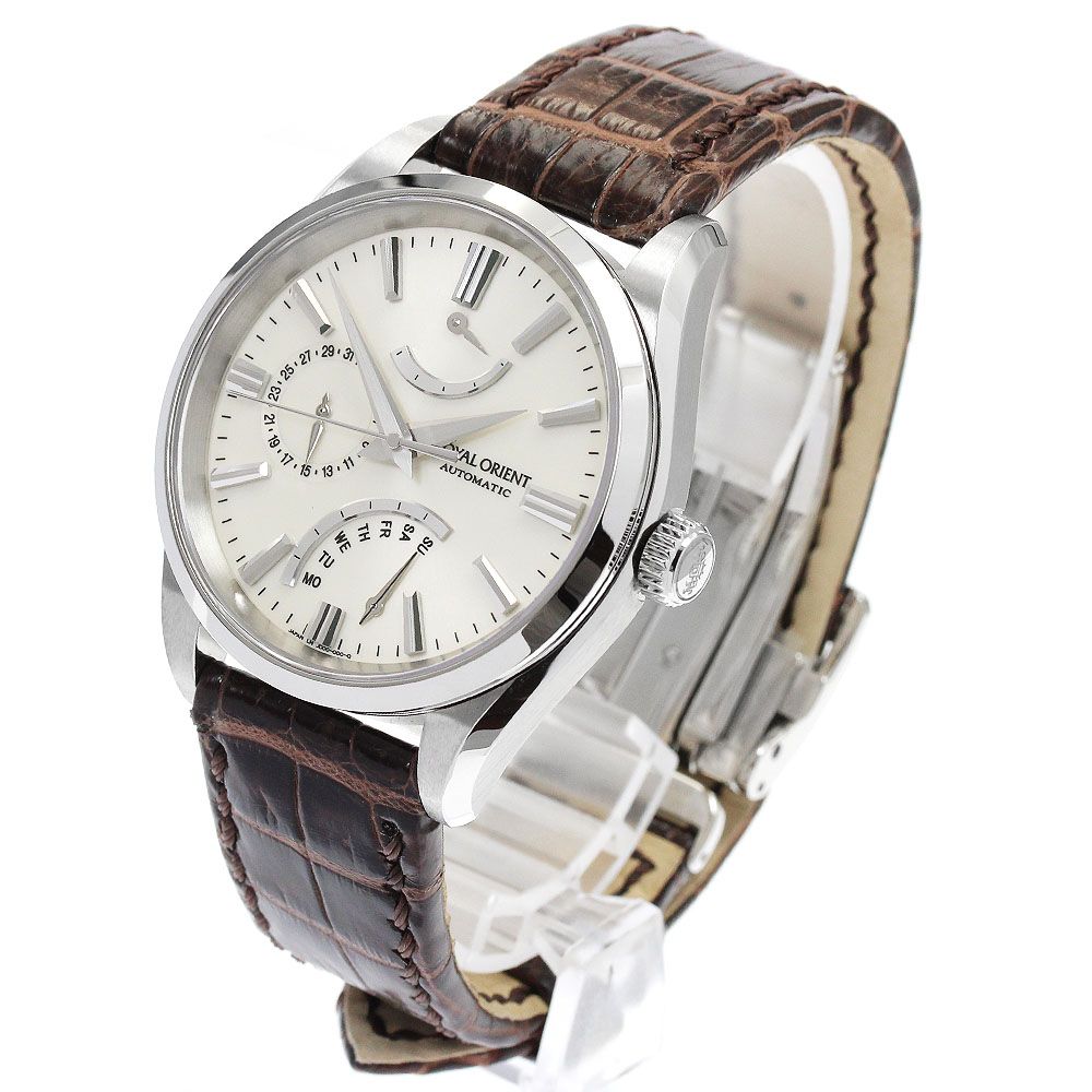 美品 ロイヤルオリエント レトログラード WE0021JD メンズ自動巻き腕時計 オリエント ORIENT WE0021JD ロイヤルオリエント レトログラード