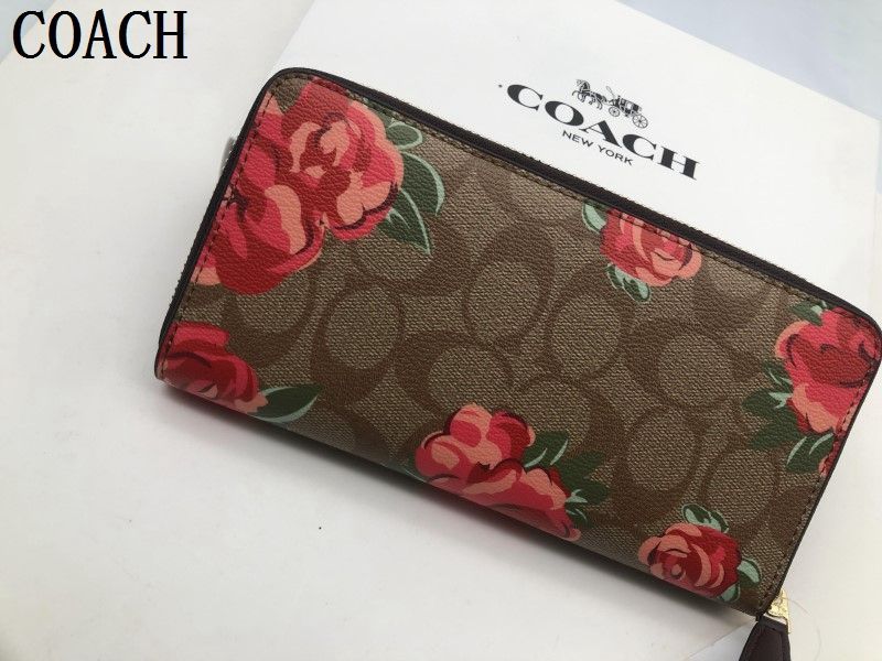 コーチ COACH 長財布 財布 シグネチャー アコーディオンラウンドジップウォレット 花柄 レディース 財布 新品 未使用 贈り物 F39189  a184 - メルカリ