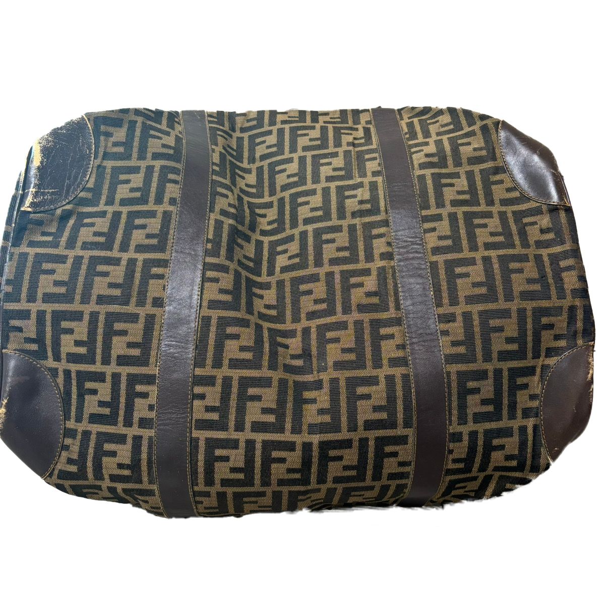 FENDI フェンディ ボストンバッグ 旅行カバン ズッカ柄 FFロゴ 大容量 FENDI】ボストンバッグ ズッカ柄 デカロゴ ナイロン レザー