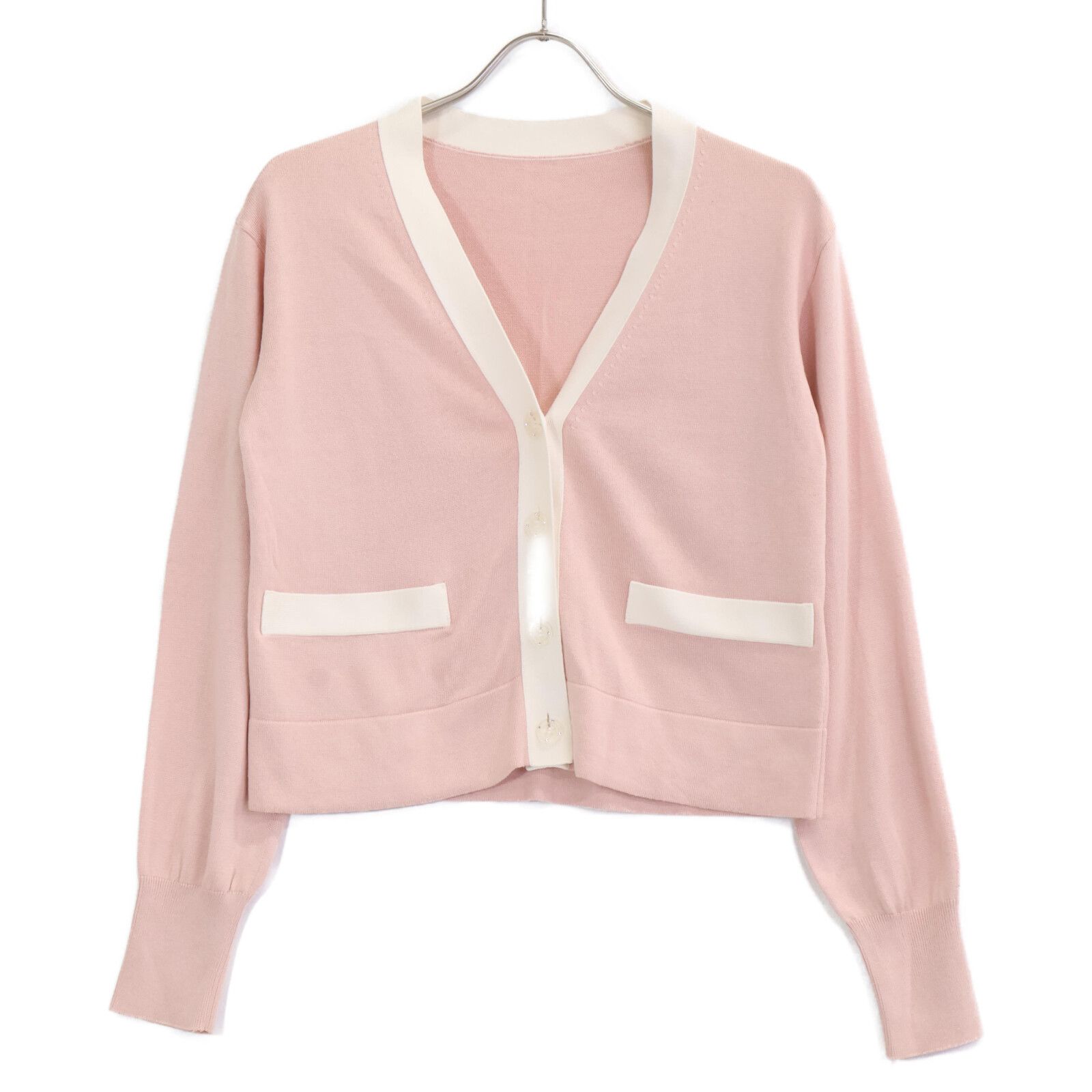 通販 送料無料  FOXEY シルク混 KNIT TWIN CHIARA 【美品】42607 フォクシー アンサンブル