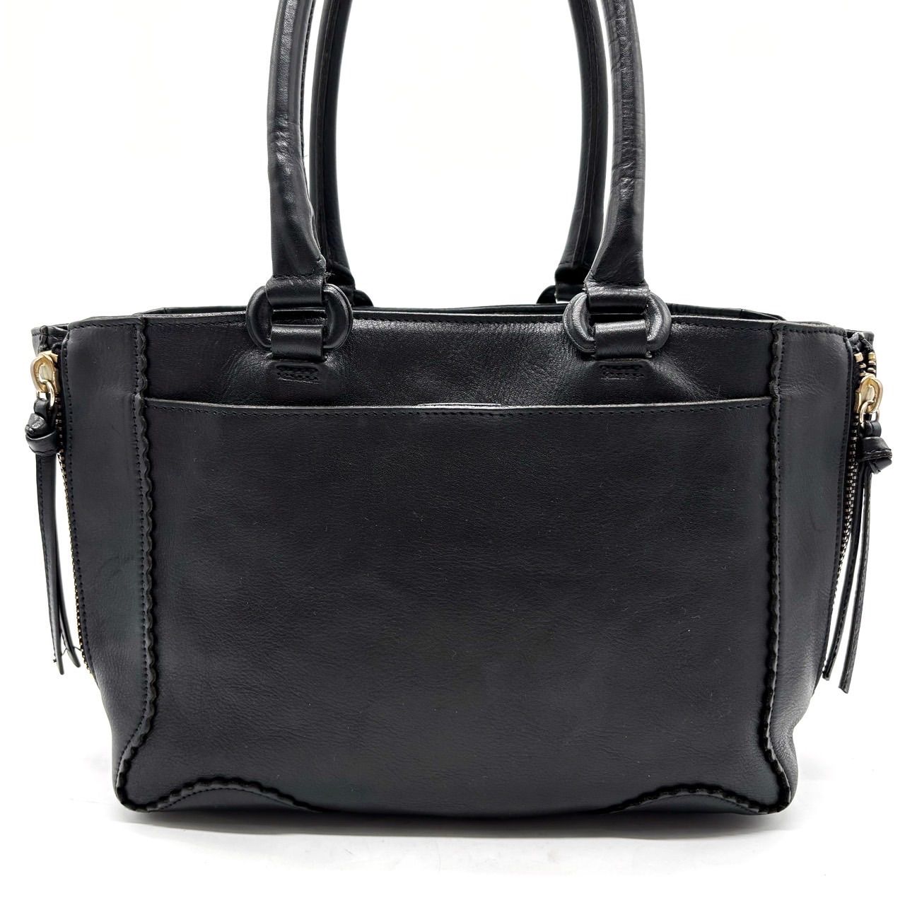 vivienne westwood 黒レザーハンドバッグy2k