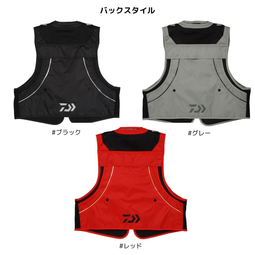 DV-3025 ショートフィッシングベスト #ブラック #Mサイズ DAIWA