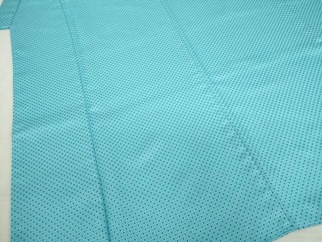 平和屋着物○男性 色紋付・羽織セット 鹿の子文様 正絹 逸品