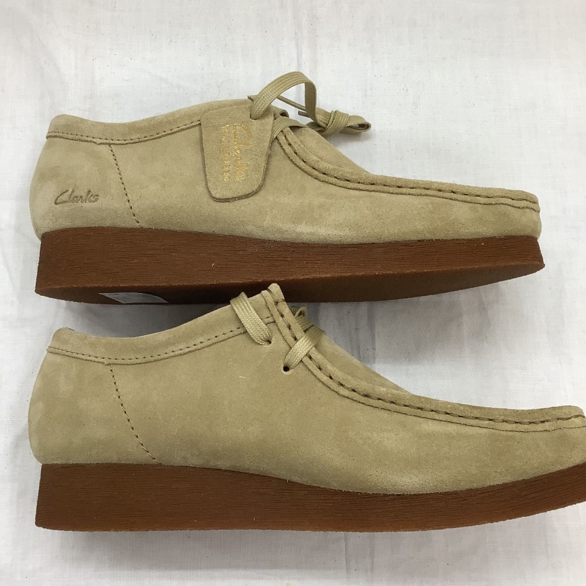 ♪♪CLARKS クラークス ワラビーシューズ SIZE 25cm ベージュ - メルカリ