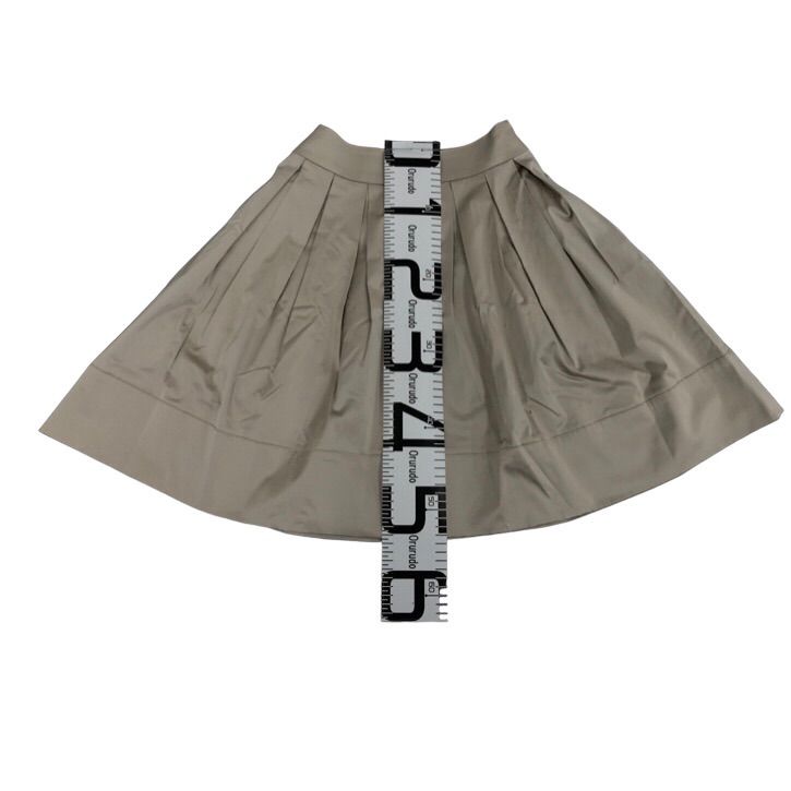 新品タグ付き】M-PREMIER フレアスカート ベージュ 膝丈 36 Sサイズ  